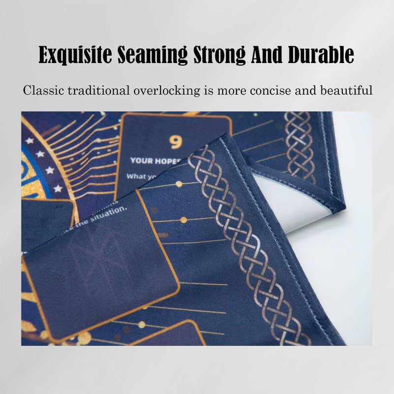 Knana Tarot Divination Altar Cloth - Velvet Tarot Accessories with Celtic Cross Pattern - Star - Image 3